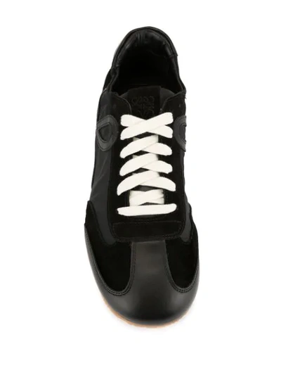 Shop Loewe Ballet Runner Sneakers In Black