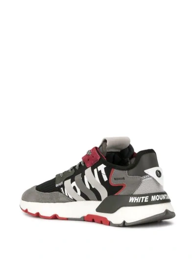 Shop White Mountaineering Colour Block Panelled Sneakers In Black