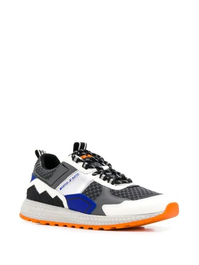 Shop Moa Master Of Arts Color-block Lace-up Sneakers In Grey
