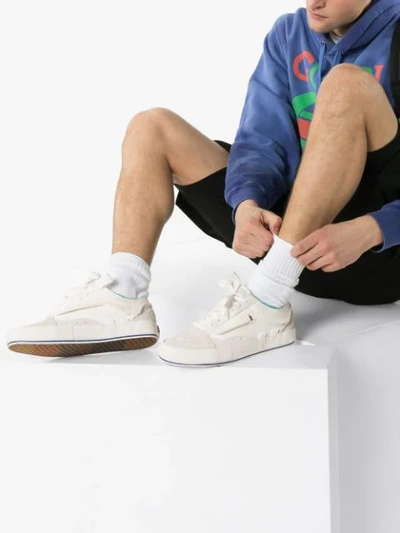Vans White Old Skool Rework Suede Low-top Sneakers In White