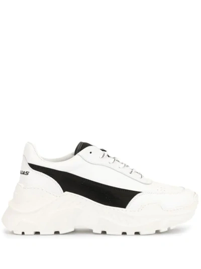 Shop Joshua Sanders Chunky Sole Sneakers In White