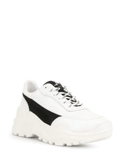 Shop Joshua Sanders Chunky Sole Sneakers In White