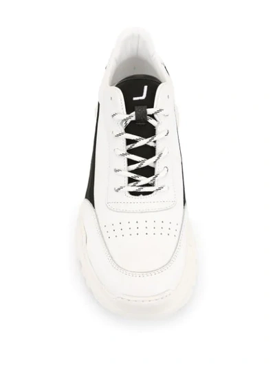 Shop Joshua Sanders Chunky Sole Sneakers In White