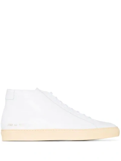 Shop Common Projects Achilles Leather High-top Sneakers In 0506