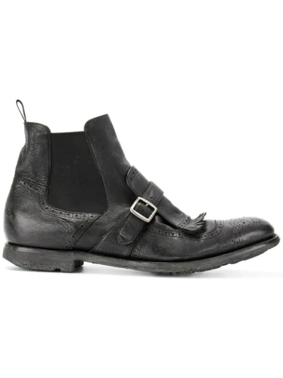 Shop Church's Ankle Length Boots In Black