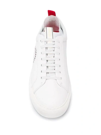Shop Karl Lagerfeld Kupsole Maison Karl Trainers In White