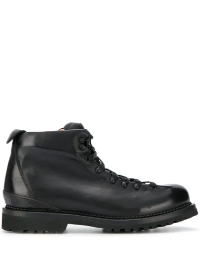 Buttero Canalone Lace-up Boots In Black | ModeSens