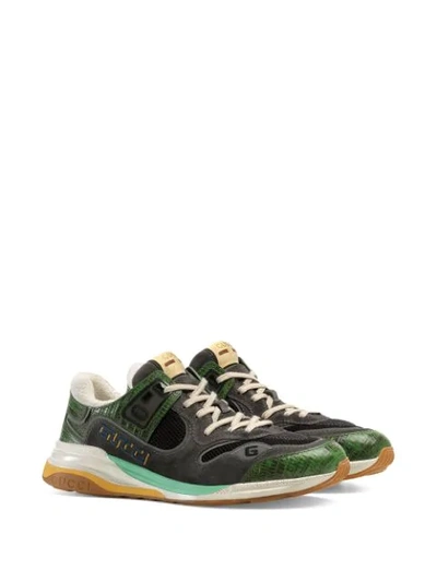 Shop Gucci Ultrapace Sneakers In Green