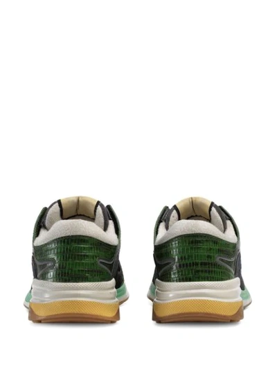 Shop Gucci Ultrapace Sneakers In Green