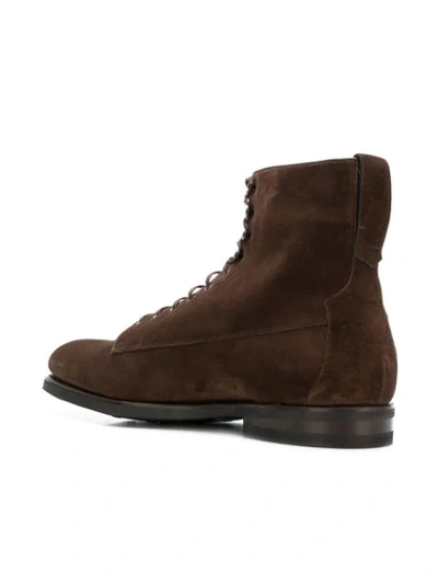 Shop Barbanera Lace-up Ankle Boots In Brown