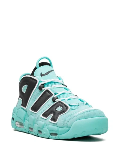 Shop Nike Air More Uptempo 96 Qs "light Aqua" Sneakers In Blue