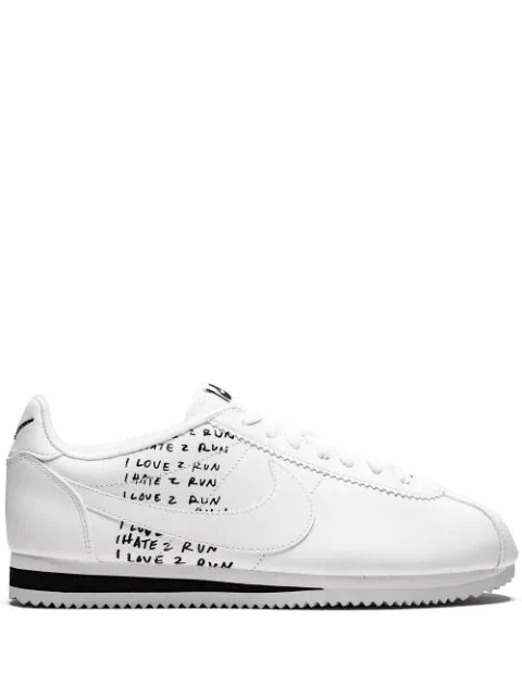 white cortez shoes