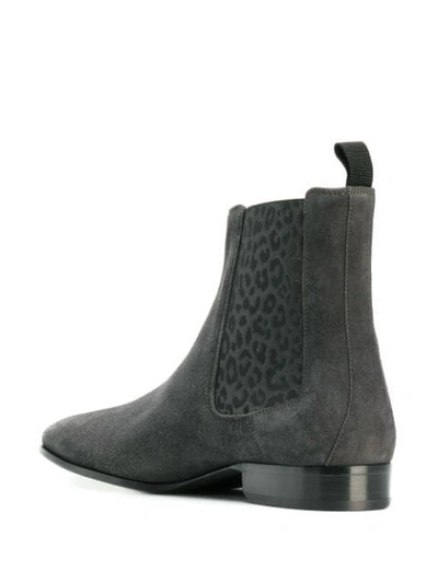 Shop Jimmy Choo Sawyer Chelsea Boots In Grey