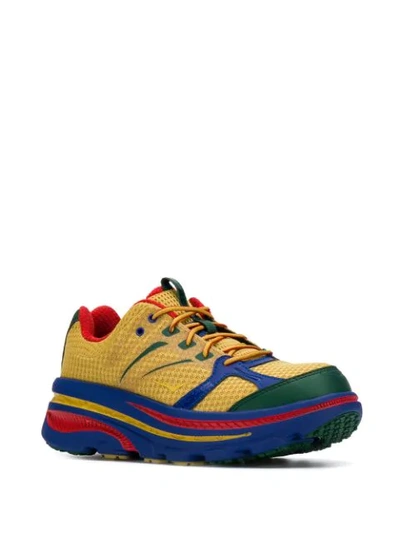 Shop Hoka One One X Eg Bondi Low Top Sneakers In Yellow