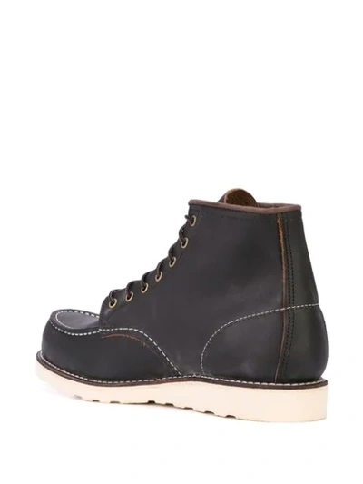 Shop Red Wing Shoes Contrast Stitching Combat Boots In Brown