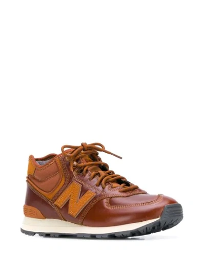 New Balance Mh574v1 Sneakers In Brown | ModeSens