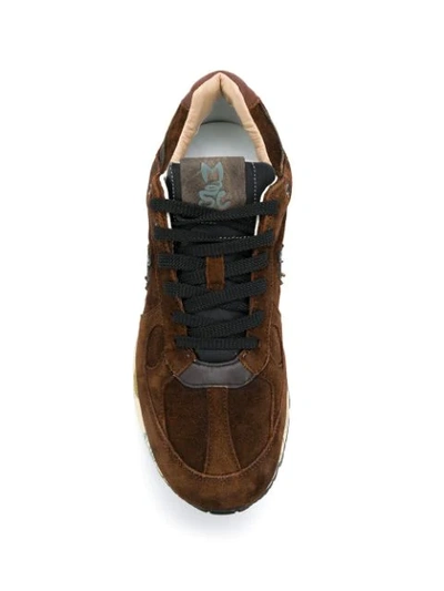 Shop Premiata Mase Running Sneakers In Brown
