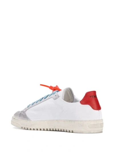 Shop Off-white Logo Low-rise Trainers In White