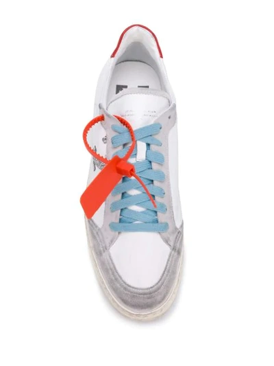 Shop Off-white Logo Low-rise Trainers In White