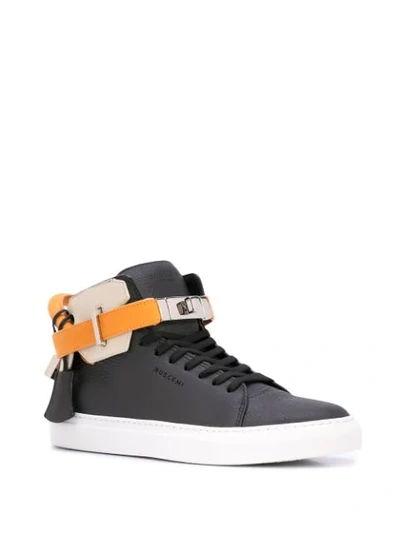 Shop Buscemi 10mm Ankle Strap Sneakers In Black