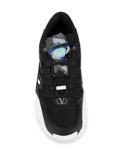 Shop Valentino X Undercover  Garavani Climbers Sneakers In Jq8 Black
