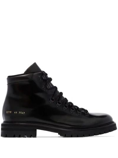 Shop Common Projects Ankle Hiking Boots In Black