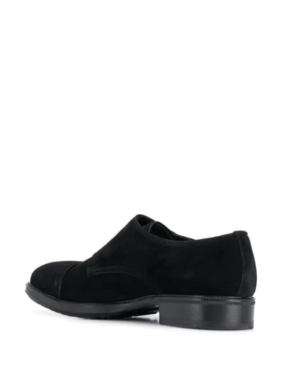 Shop Leqarant Double-buckle Monk Shoes In Black