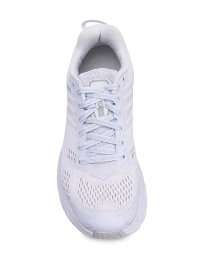 Shop Hoka One One Chunky Sole Sneakers In White