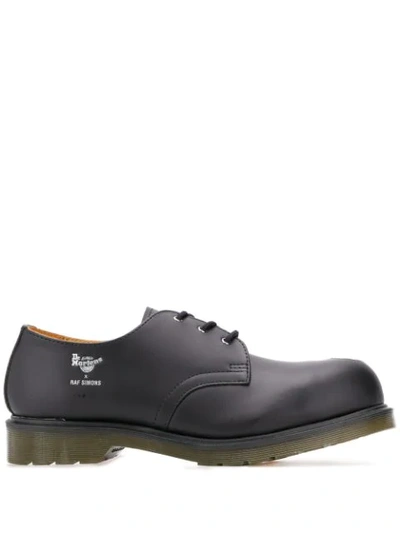 Shop Raf Simons X Dr Martens Derby Shoes In Black