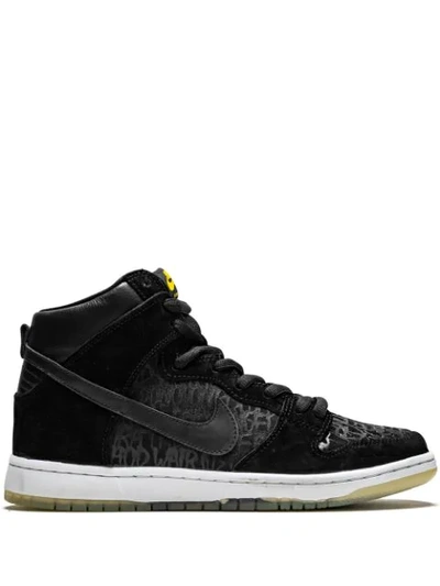 Shop Nike Dunk High Premium Sb Sneakers In Black