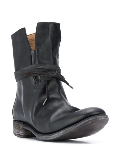 Shop A Diciannoveventitre Distressed Boots In Black