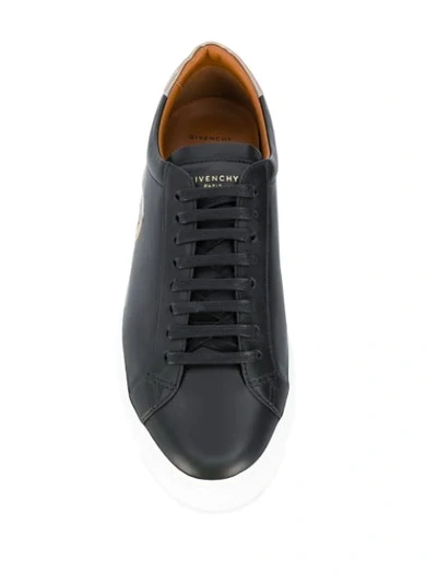 Shop Givenchy Reverse Logo Low-top Sneakers In Black