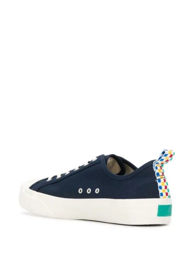 Shop Ymc You Must Create Low-top Lace-up Sneakers In Blue