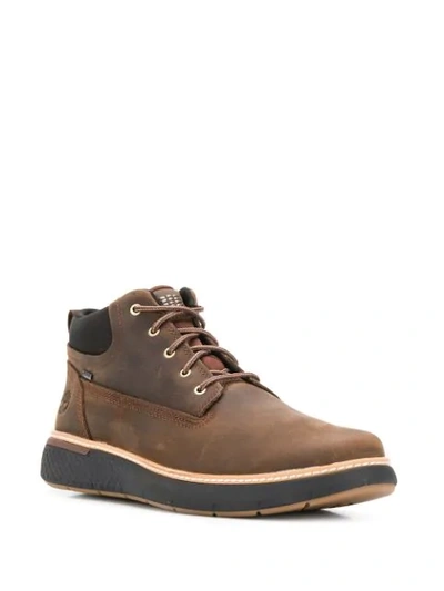 Shop Timberland Cross Mark Boots In Brown