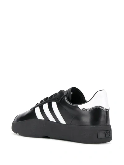 Shop Y-3 Chunky Sole Lace-up Sneakers In Black