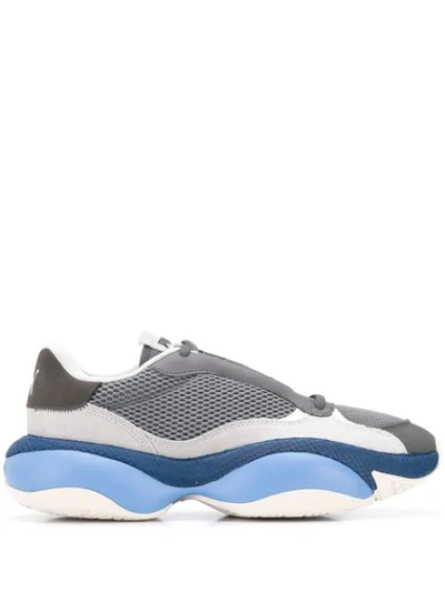 Shop Puma Panelled Sneakers In Grey