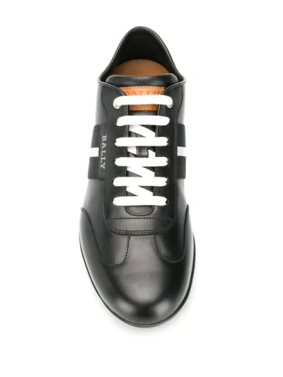Bally Harlam Perforated Sneakers In Black | ModeSens