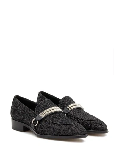 Shop Giuseppe Zanotti Angeles Loafers In Black