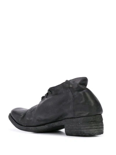 Shop A Diciannoveventitre Distressed Lace-up Shoes In Black