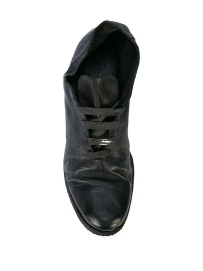 Shop A Diciannoveventitre Distressed Lace-up Shoes In Black