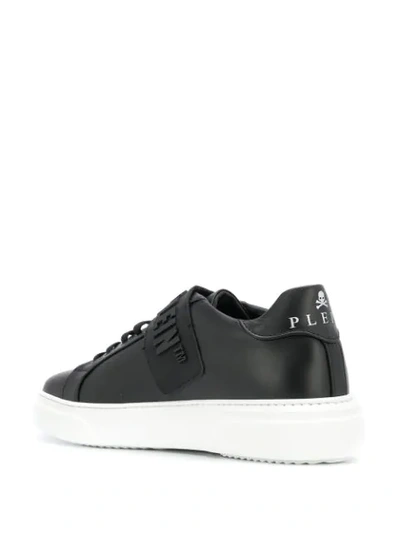 Shop Philipp Plein Logo Embellished Sneakers In Black