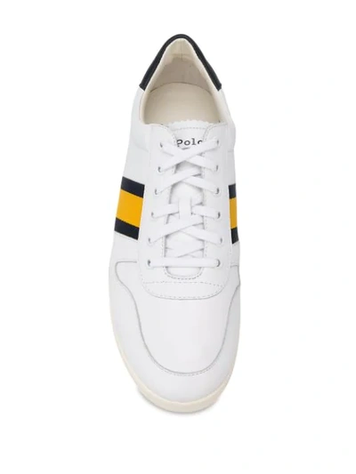 Shop Polo Ralph Lauren Camilo Ii Logo Sneakers In White