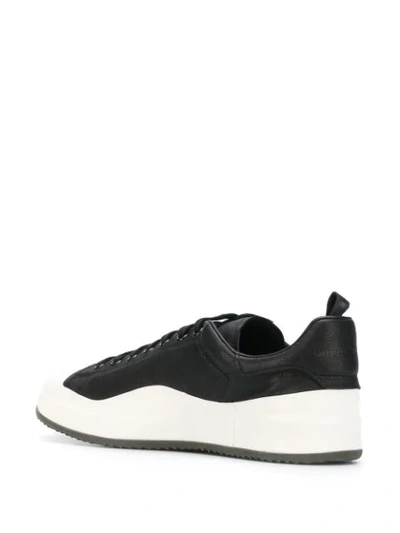Shop Officine Creative Contrast Sole Sneakers In Black