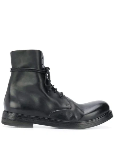 Shop Marsèll Polished Toe Ankle Boots - Black