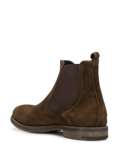 Shop Premiata Suede Chelsea Boots In Brown