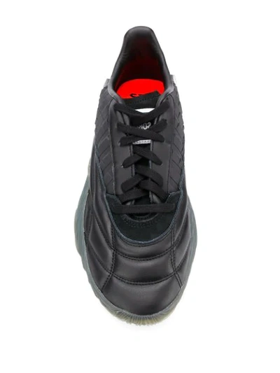 Shop Adidas Originals Low Top Sobakov Boost Sneakers In Black