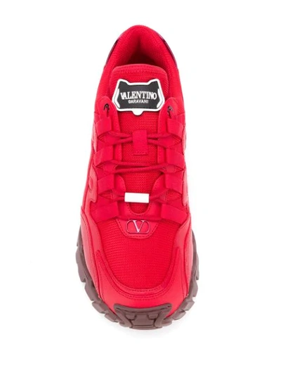 Shop Valentino Garavani Climbers Sneakers In Red