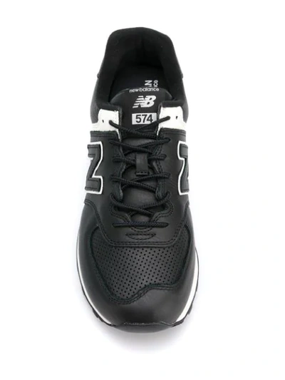 Shop Junya Watanabe X New Balance 574 Trainers In Black