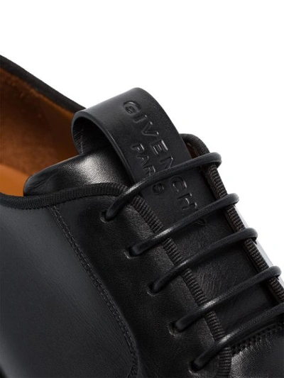 Shop Givenchy Ridged-sole Derby Shoes In Black