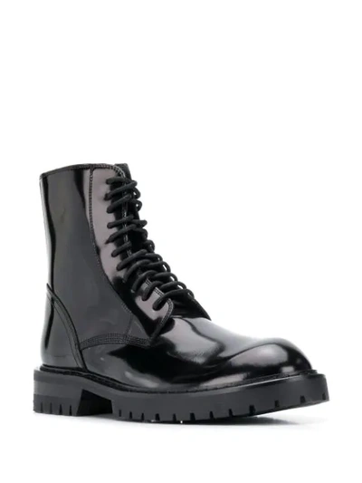 Shop Ann Demeulemeester Lace-up Ankle Boots In Black